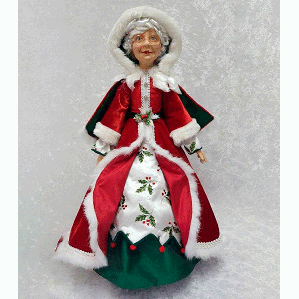 mrs santa christmas dress BLC C Outfit S Mrs. Claus Dress fits 20"