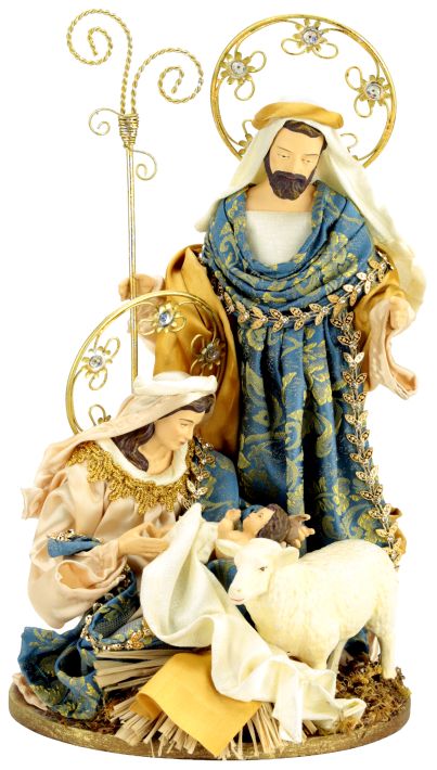 Radiant Holy Family Scene 13"