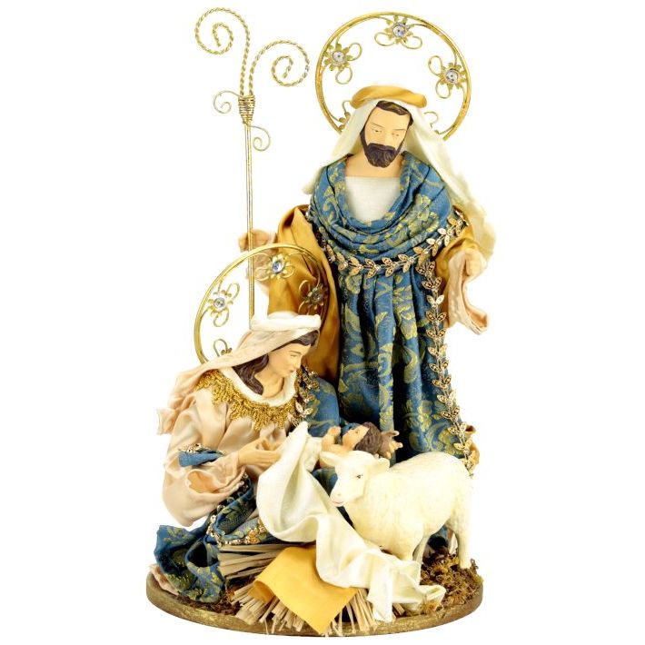 Radiant Holy Family Scene 13"