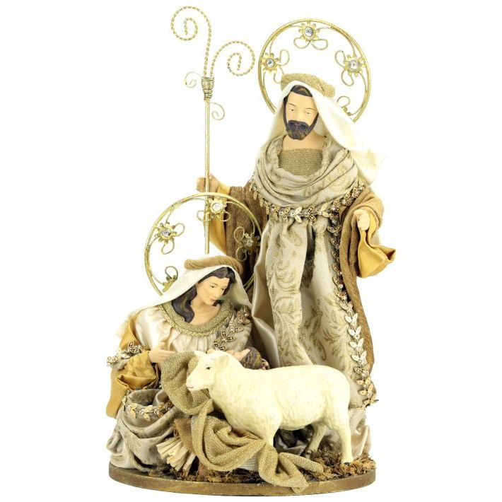 Radiant Holy Family Scene 13"