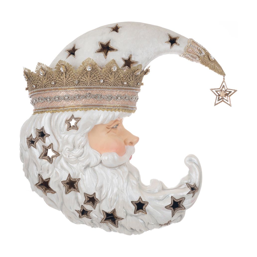 Celestial Santa Wall Mask with Lights 21"