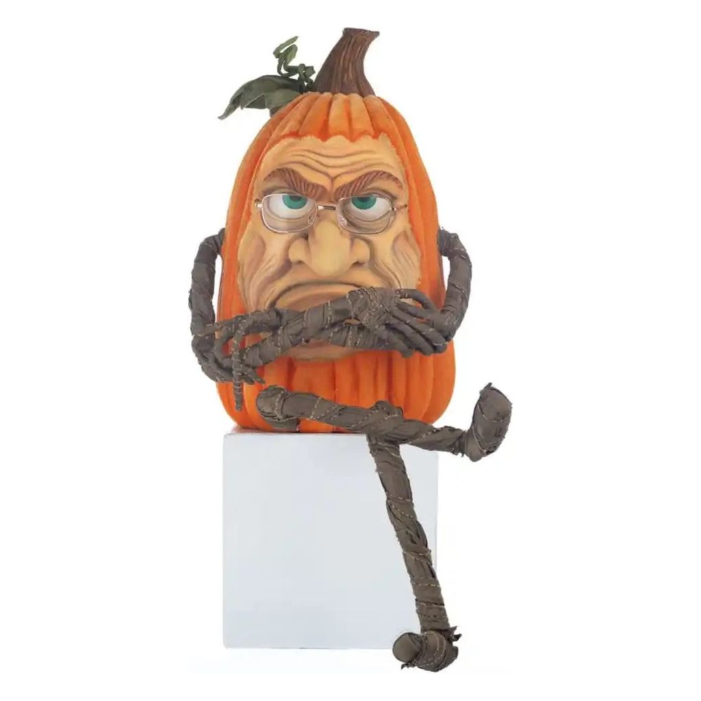 Grumpy Lanky Leg Pumpkin 18.5"