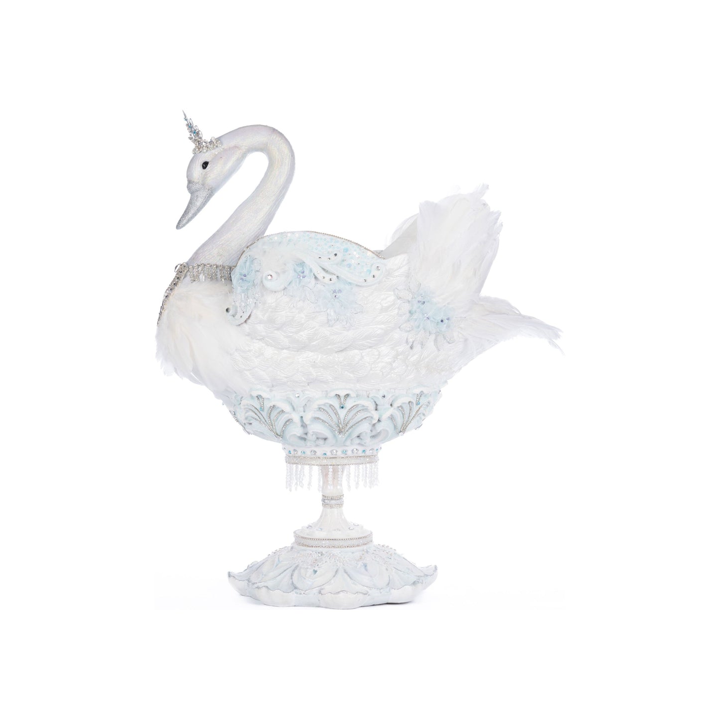 Shimmering Swan Bowl 24"