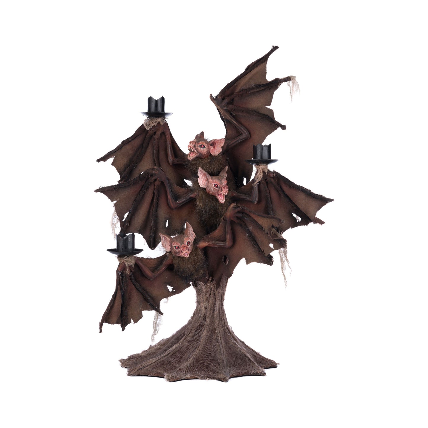 Jacks And Cats Bat Candelabra 19.5"