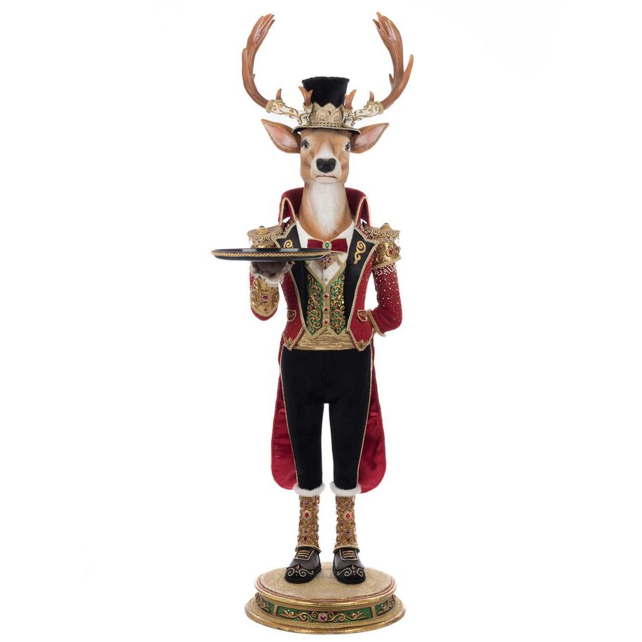 Christmas Ball Reindeer Butler 60" x 25 x 17