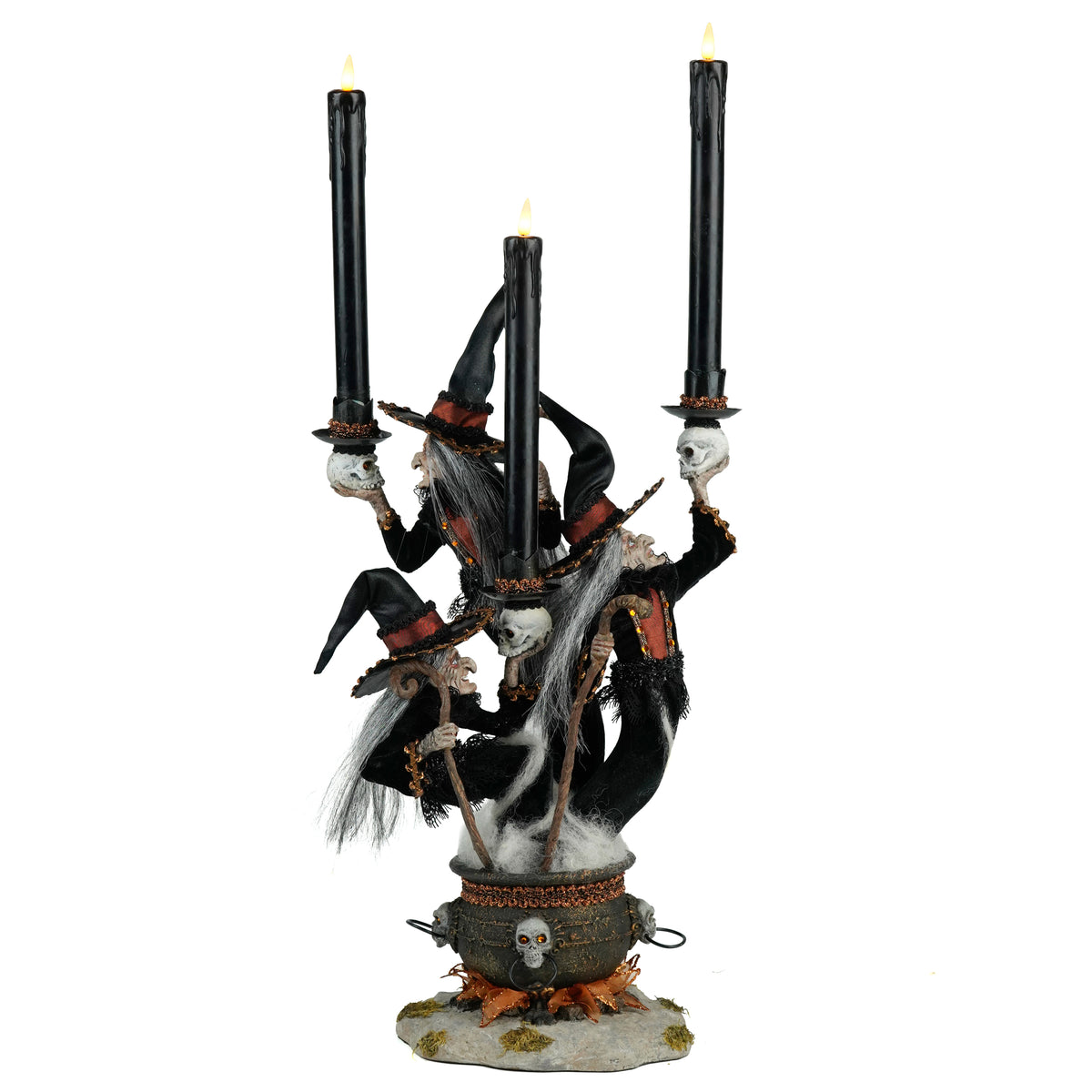 Witchy Witches Candelabra, 17x12x8