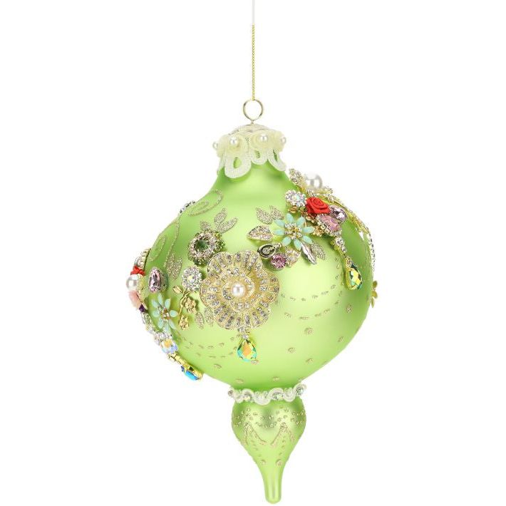 King's Jewel Finial Orn. GRN 8"