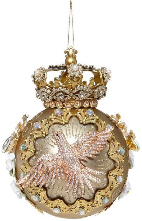 Crown Jewels Ornament, Gold 7"