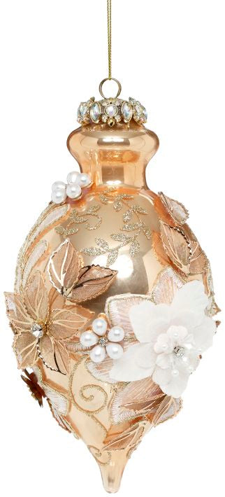 Kings Jewel Fancy Finial Ornament, Gold - 8"