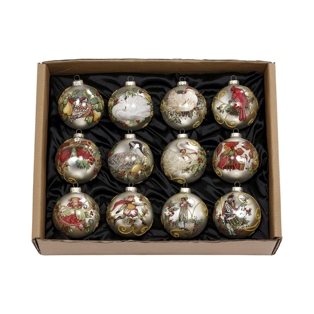 12 Days Ornaments 4.5" set of 12