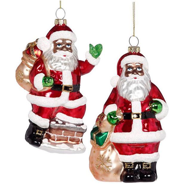 African American Ornaments set of 2