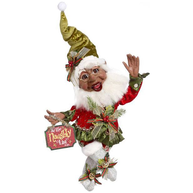 African American Naughty Elf M. 17.5"