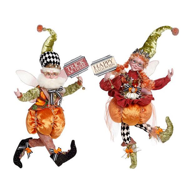 Halloween Pumpkin Fairy Lg 14"