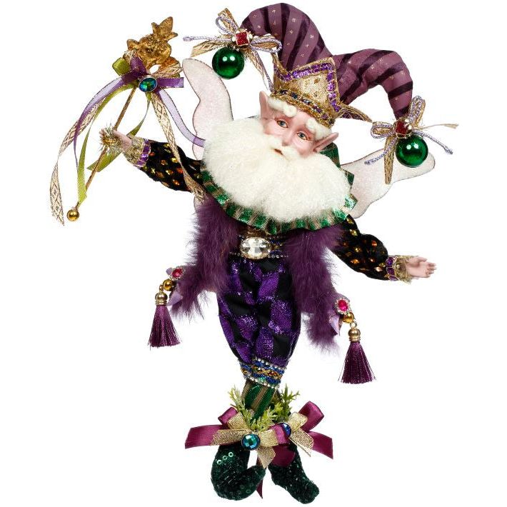 Mardi Gras Jester Fairy,S 10.5"