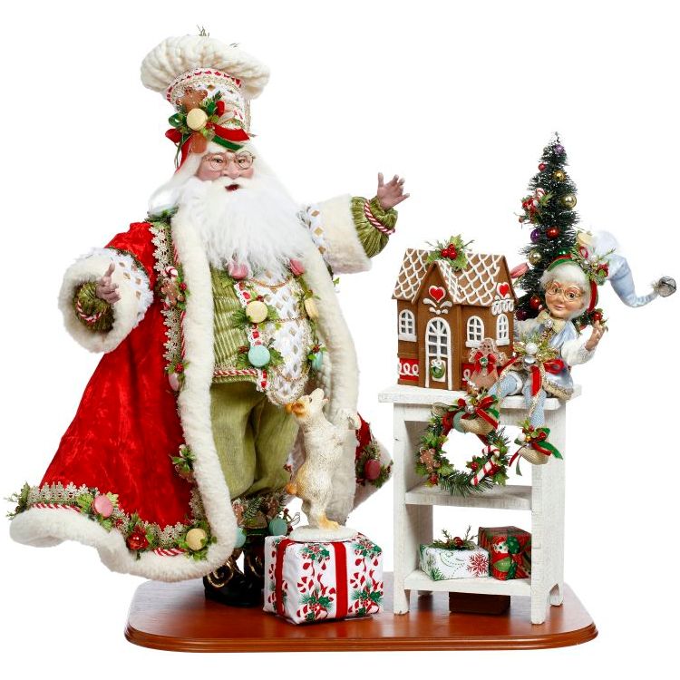 Gingerbread Baker Santa 25"