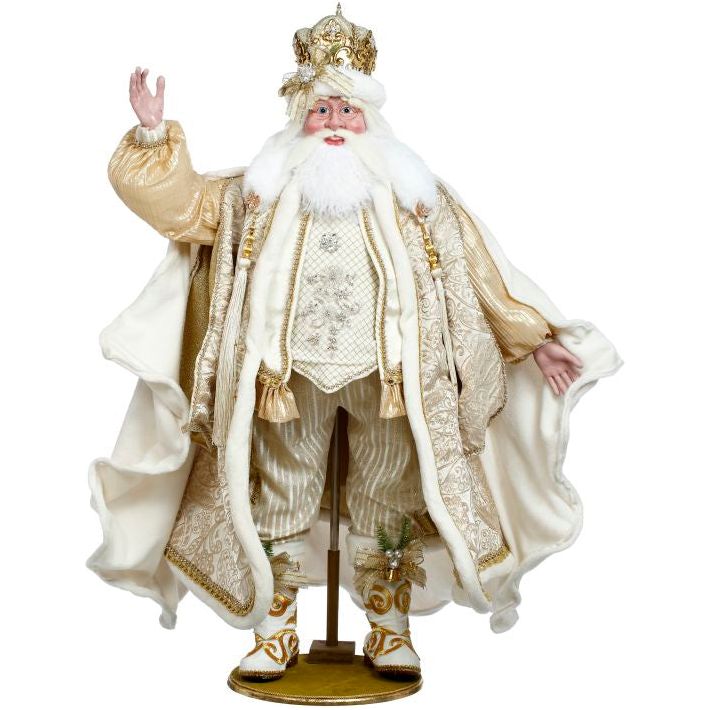 Snow & Pearls Santa 54"