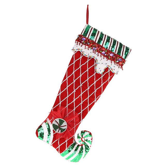 Peppermint Stocking 24"