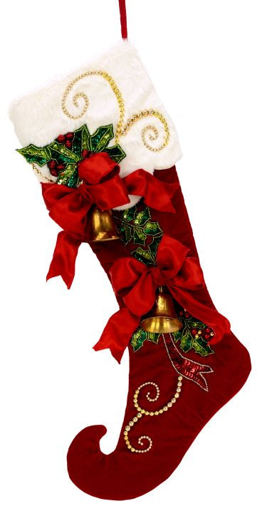 Holiday Bells Stckng 21X7"