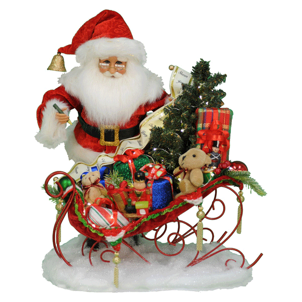 Lt. Christmas Delivery Sleigh 18"