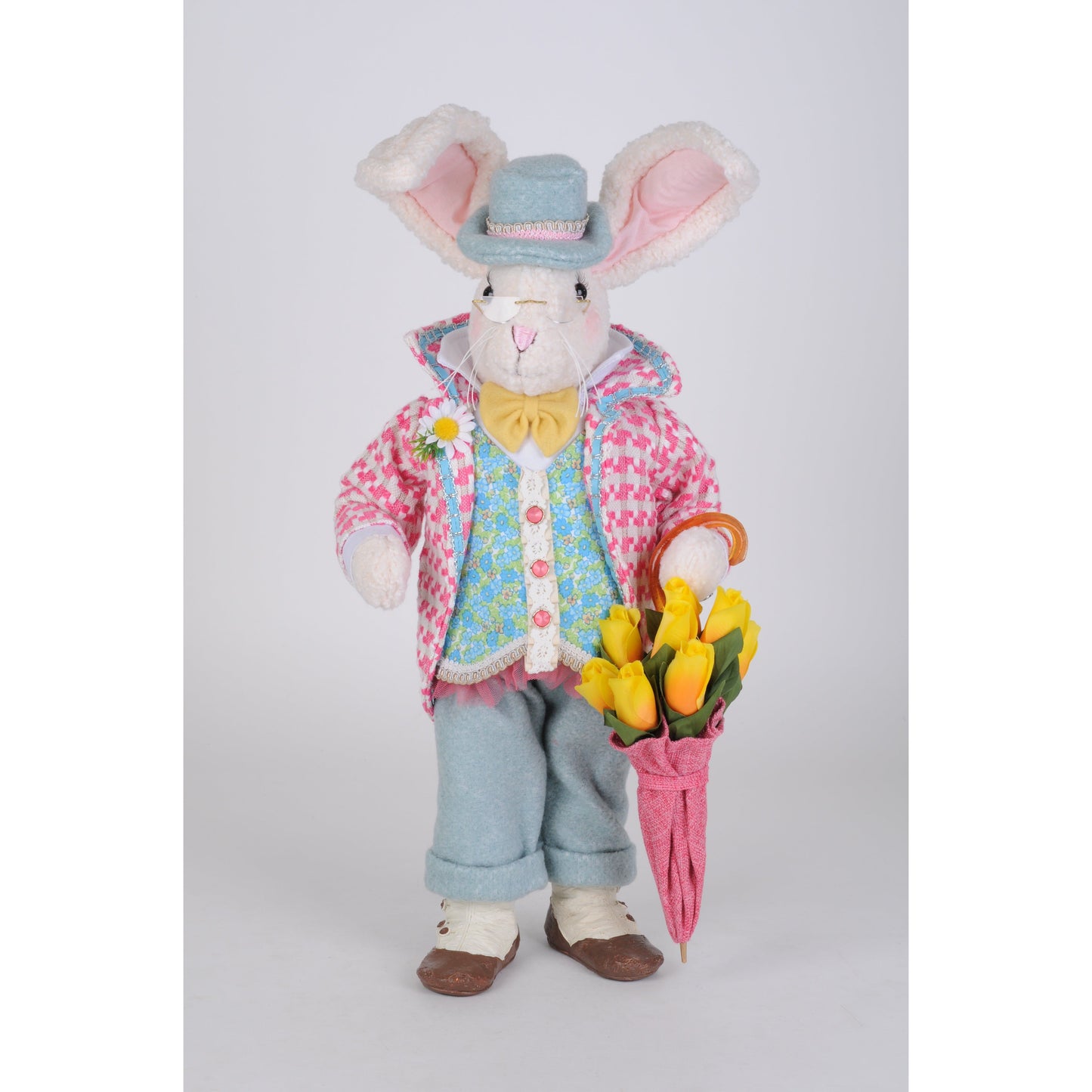 Floral Umbrella Bunny 20"
