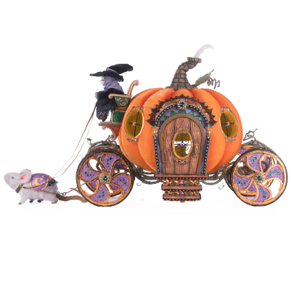Enchanted Pumpkin Carriage 15"x27"