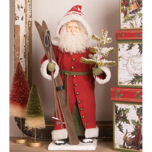 Santa with Skis 19"