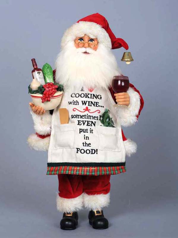 Cooking with Wine Santa 16"
