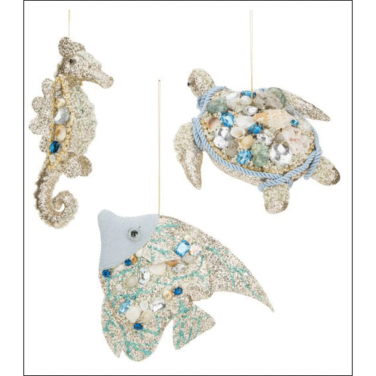 Jwels of the Sea Orn set/3 8"
