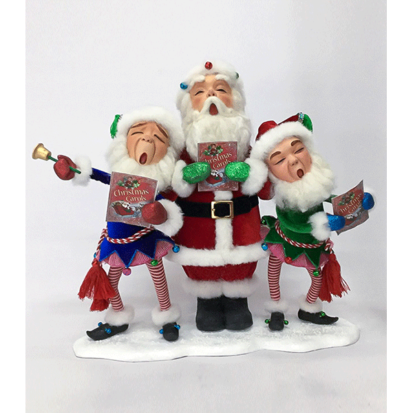 Santa Elf Store Singing Santa/Elves 17 x 7.5 x 15