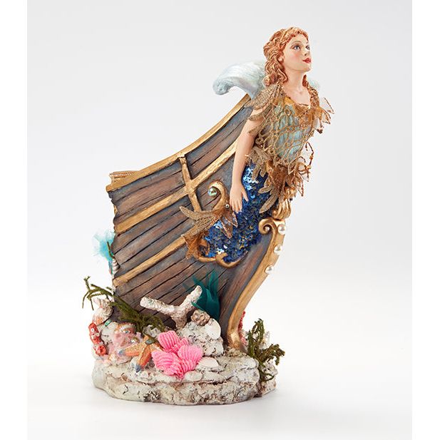 Mermaid on Ship's Prow 16"