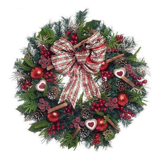 Seasoned Greetings Wreath 24"