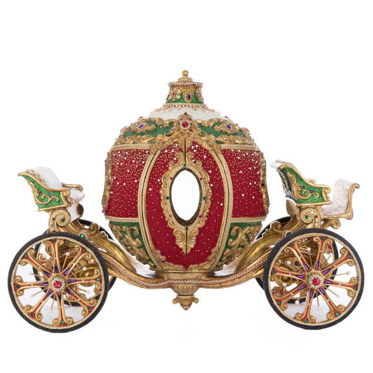 Christmas Ball Ornament Carriage 17" x 23 x 12