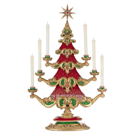 Christmas Ball Tree with Candles 33" x 22 x 6