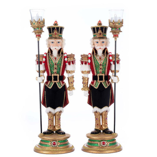 Christmas Ball Nutcracker Votive (set/2) 21" x 8 x 5