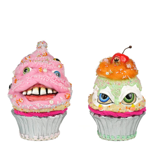 Sticky Sweet Crazy s Cupcakes Set/2, 8x5x5