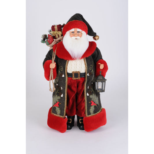 Cardinal Woodland Santa 22"