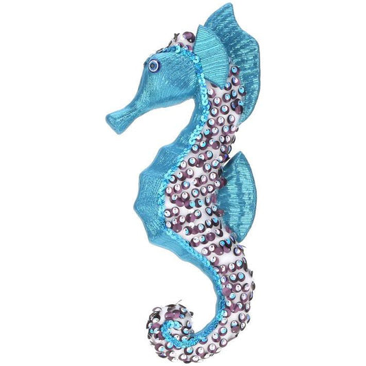 Glitter Seahorse Orn. 12"
