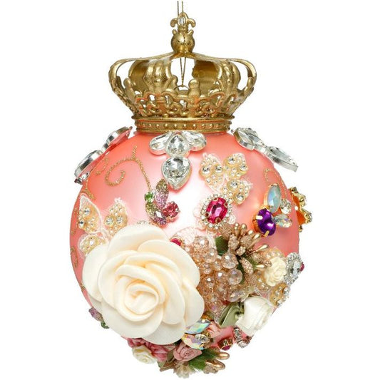 Crown Jewels Ornament, Pink 7"