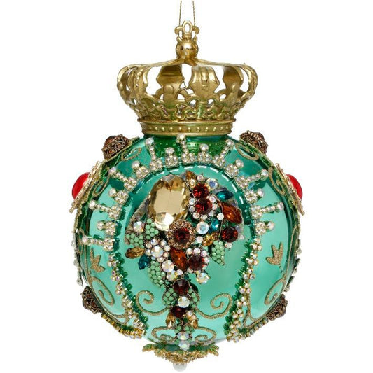 Crown Jewels Ornament, Turquoise 7"