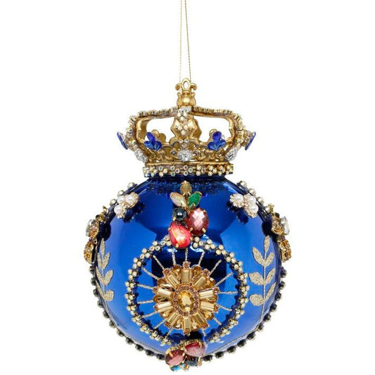 Crown Jewels Ornament, Blue 7"