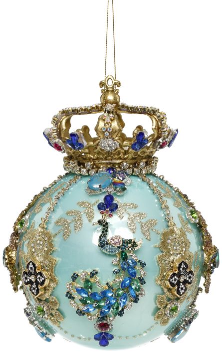 Crown Jewels Ornament, Turquoise - 7"
