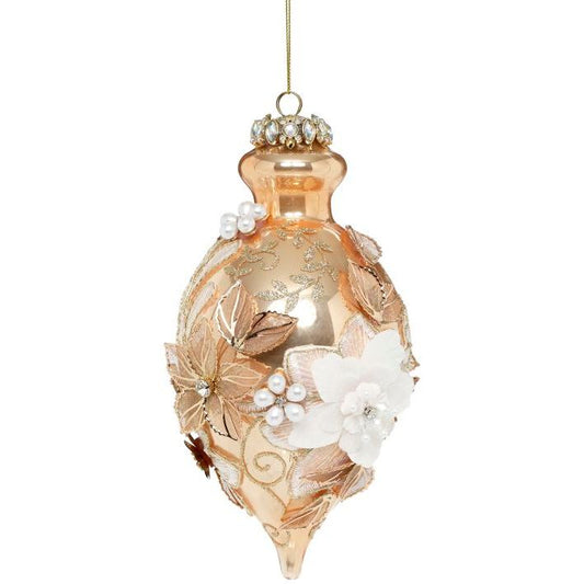 Kings Jewel Fancy Finial Ornament, Gold - 8"