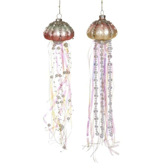 Jeweled Jellyfish Orn12.5" Set Of 2