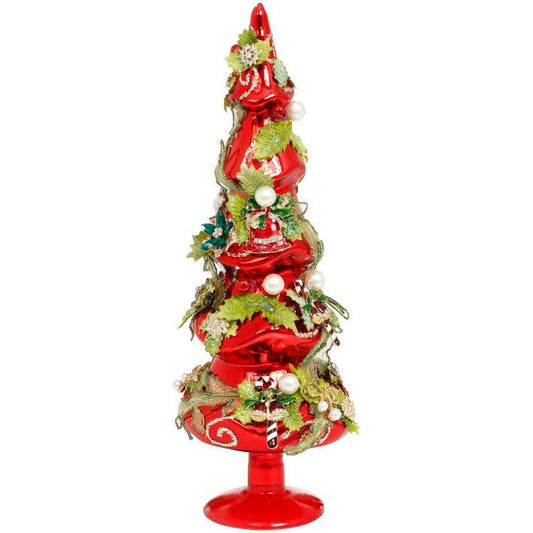Jeweled Tree, Red, Sm14"