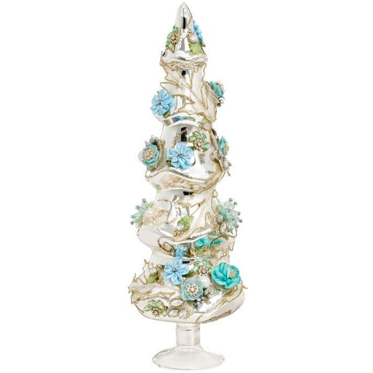 Jeweled Tree, Blue, Lg17"