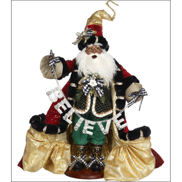 African American Believe Santa 24"