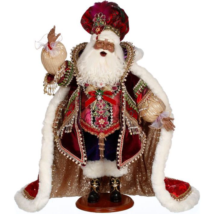 African American Christmas Jewel Santa 24