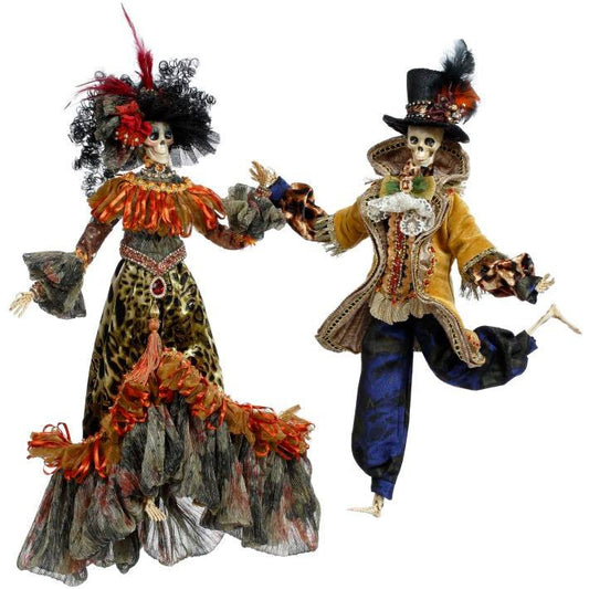 Mr and Mrs Bohemian Skeleton 19-21" Set Of 2