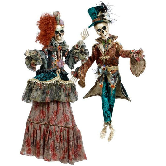 Mr and Mrs Soho Skeleton LG 35.5'' Set Of 2