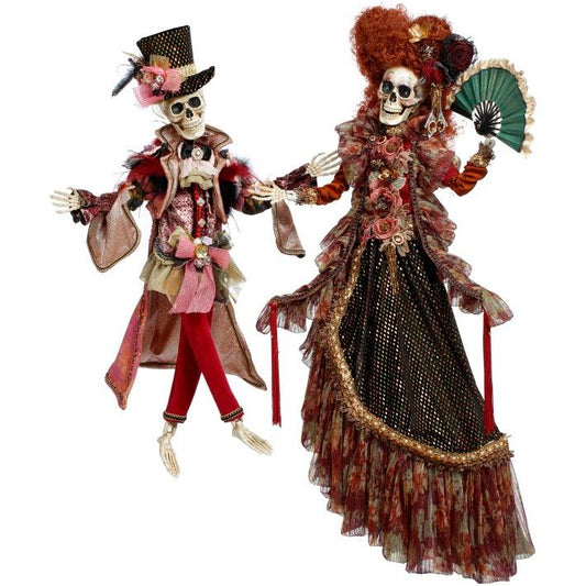 Mr and Mrs Red Carpet Skeleton LG 32" Set Of 2